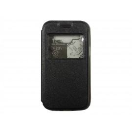 Pochette Inote LG G3 noire + film verre trempé Incassable