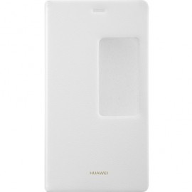 Etui fenêtre à rabat Huawei P8 blanc