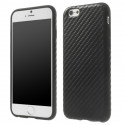 Coque silicone noire effet carbone pour Iphone 6/6S