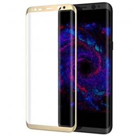 Film verre trempé pour Samsung Galaxy S8 incurvé or