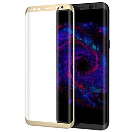 Film verre trempé pour Samsung Galaxy S8 incurvé or