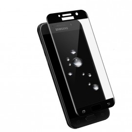 Film verre trempé pour Samsung A8 noir intégral et incurvé 