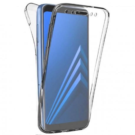 Coque silicone intégrale avant arrière pour Samsung A8