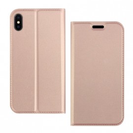 Etui pochette porte cartes pour Iphone XR rose or