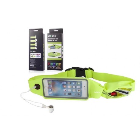 Ceinture de sport verte étanche ROMIX tactile smartphone 