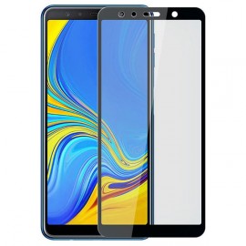 Film verre trempé pour Samsung A7 2018 intégral noir