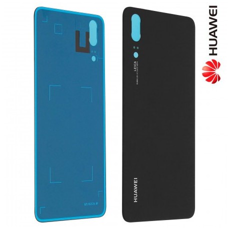 Cache batterie vitre arrière Huawei P20 Lite bleu