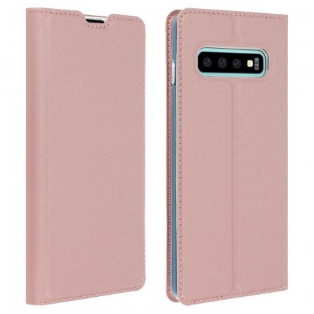 Etui pochette porte cartes pour Samsung S10 rose Dux Ducis