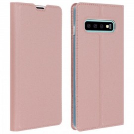Etui pochette porte cartes pour Samsung S10Plus rose orDux Ducis