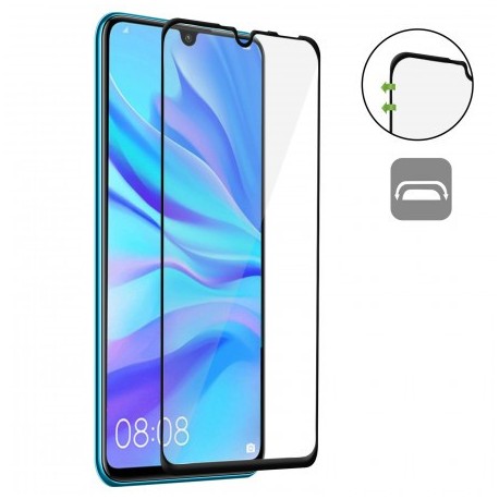 Film verre trempé pour Huawei P30 Lite intégral incurvé noir