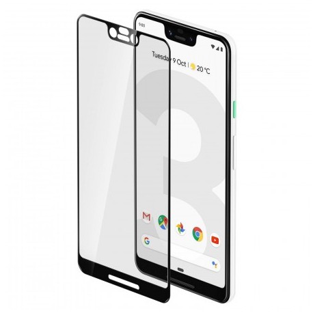 Film verre trempé pour Google Pixel 3 intégral et noir