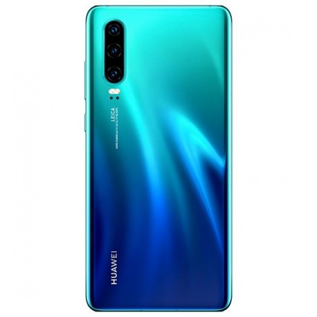 Cache batterie vitre arrière Huawei P30 Pro bleu aurore