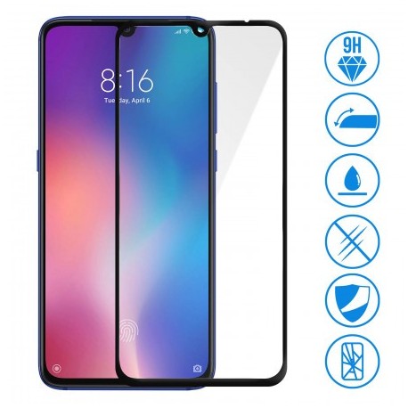 Film verre trempé pour Xiaomi MI9 SE intégral noir