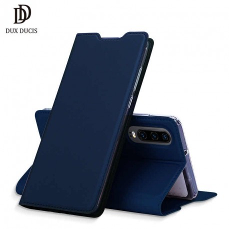 Etui pochette porte cartes pour Huawei P30 Lite bleue