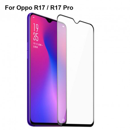 Film verre trempé pour Oppo R17 intégral noir