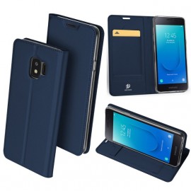 Etui pochette porte cartes pour Samsung A6 bleue Dux Ducis
