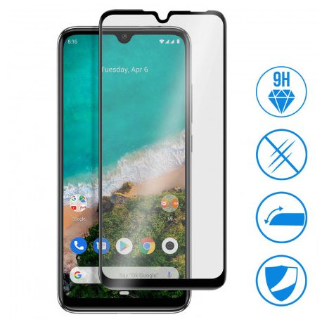 Film verre trempé intégral pour Xiaomi MI A3 noir