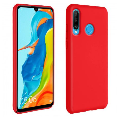 Coque silicone gel pour Huawei P30 Lite rouge