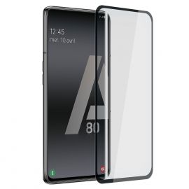 Film verre trempé pour Samsung A80 intégral noir