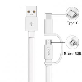 Cable usb Honor 2 en 1 type C et micro usb , 1.5m