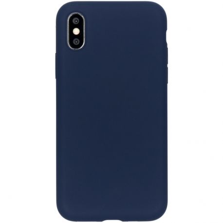 Coque silicone gel pour Iphone X/XS bleu foncé