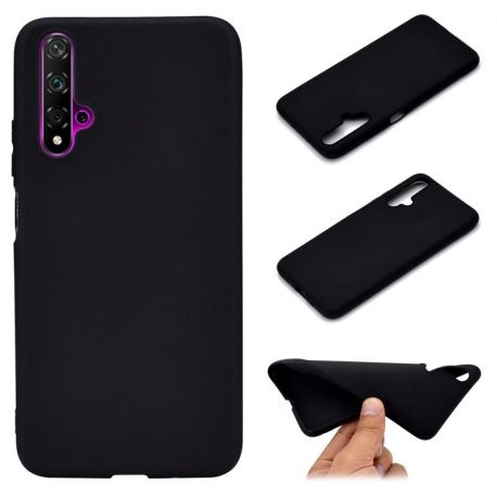 Coque silicone gel pour Huawei Nova 5T noire