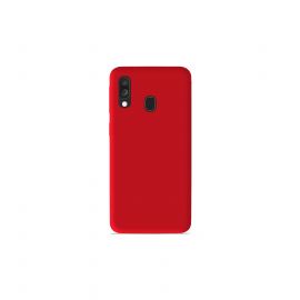 Coque silicone gel pour Samsung A40 rouge
