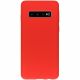 Coque silicone gel pour Samsung S10 rouge
