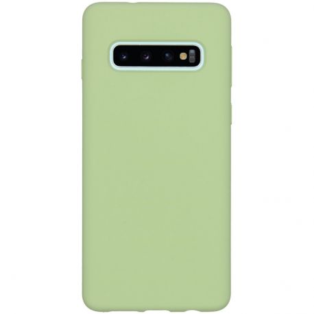 Coque silicone gel pour Samsung S10 verte