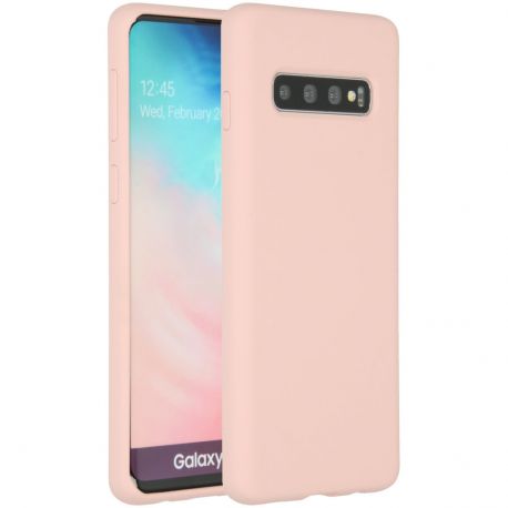 Coque silicone gel pour Samsung S10 Plus rose