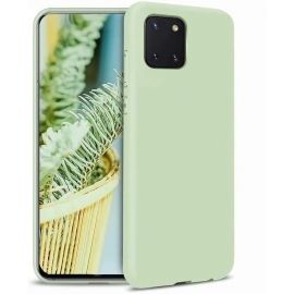 Coque silicone gel pour Samsung Note 10 verte