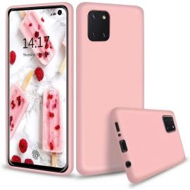 Coque silicone gel pour Samsung Note 10 rose