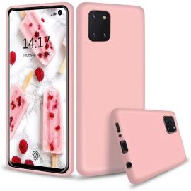 Coque silicone gel pour Samsung Note 10 lite rose