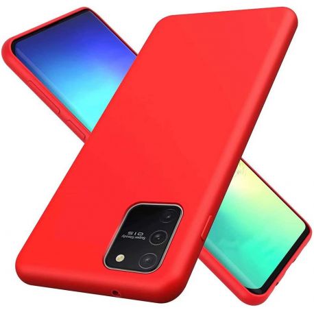 Coque silicone gel pour Samsung S10 Lite rouge