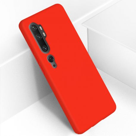 Coque silicone gel pour Xiaomi MI 10 rouge