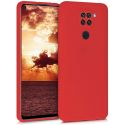 Coque silicone gel pour Xiaomi Redmi Note 9 Pro rouge