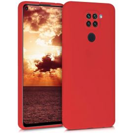 Coque silicone gel pour Xiaomi Redmi Note 9 Pro rouge