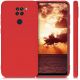 Coque silicone gel pour Xiaomi Redmi Note 9 Pro rouge