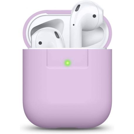 Coque silicone violette pour AirPods 1 / 2