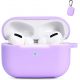 Coque silicone violette pour AirPods Pro