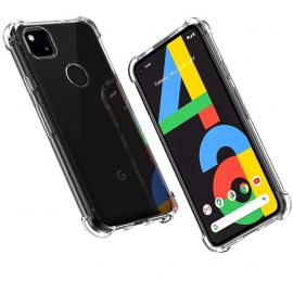 Coque silicone transparente antichoc pour Google Pixel 4A 4G