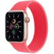 Bracelet silicone effet tressé rose pour Apple Watch