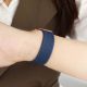 Bracelet silicone bleu effet tressé pour Apple Watch 42/44mm