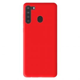 Coque silicone gel pour Samsung A21 rouge