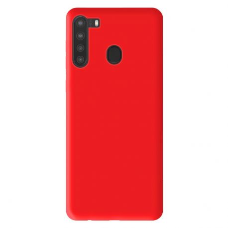 Coque silicone gel pour Samsung A20 rouge