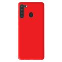 Coque silicone gel pour Samsung A21 rouge