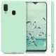 Coque silicone gel pour Samsung A21 verte