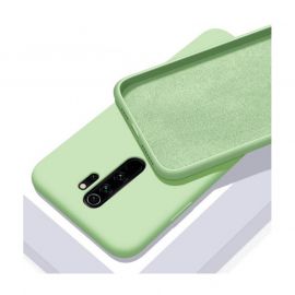 Coque silicone gel pour Xiaomi Redmi Note 8 2021 verte