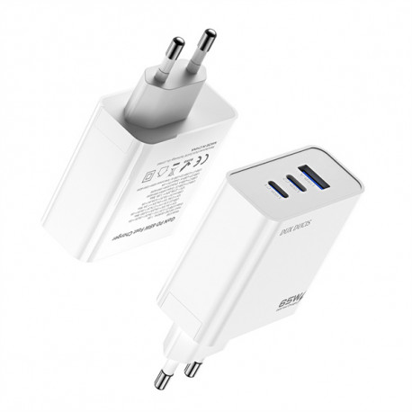 Chargeur secteur tripple port : usb - usb C charge ultra rapide