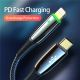 Cable Usb type C vers lightening charge rapide 1.2m transfert donnée